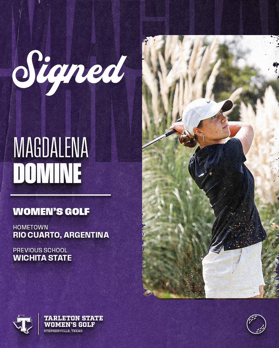 TarletonWGolf's tweet photo. Tarleton State Women’s Golf inks Wichita State transfer Magdalena Domine

Read More - https://t.co/zE067hyNww https://t.co/ORYqpbIcmb