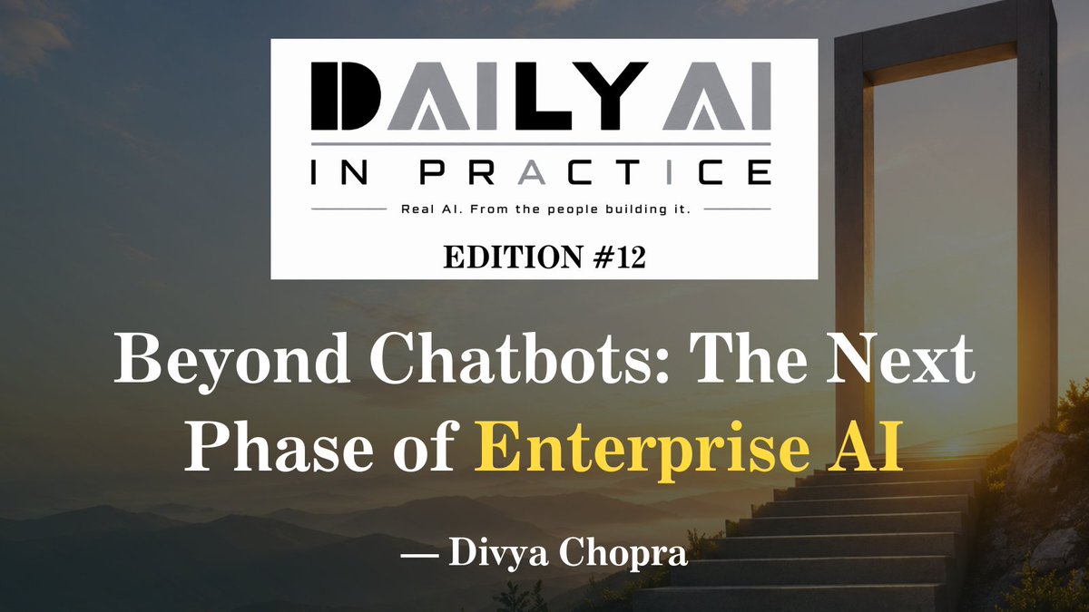 QITresourcing's tweet photo. Beyond chatbots and copilots, Divya Chopra is building the multi-agent AI systems enterprises will actually operate on — from AI-driven compliance automation to enterprise orchestration workflows.
 #AI #GenAI #EnterpriseAI #AgenticAI
Read Below-
https://t.co/DNegfT3nlC https://t.co/Exi2aY8D10