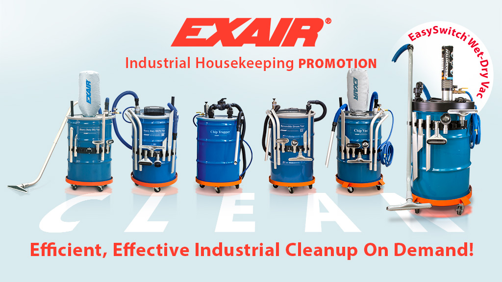 EXAIR_JB's tweet photo. The @EXAIR Industrial Housekeeping Promotion is coming to a close! Order any EXAIR vacuum by May 31stto receive a FREE Vac-u-Gun with purchase. Head to the site to learn more. https://t.co/QUZo7qwxsl https://t.co/lzvRt7dIra