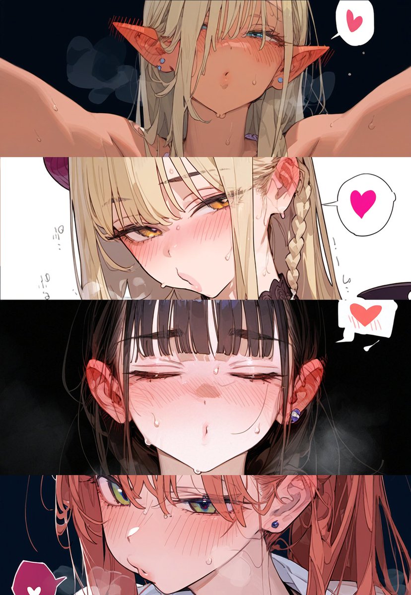 eatsleep1111's tweet photo. キス待ちギャルのイラストを107枚公開しました https://t.co/NYPALo6kf5
