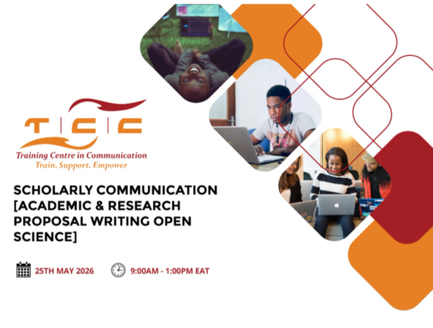 tccafrica's tweet photo. 📚 Want to master academic writing, research proposals, and Open Science?

Join our training on:

🗓️ 25 May 2026,

⏰ 9:00 AM – 1:00 PM EAT | 6:00 AM – 10:00 AM GMT | 8:00 AM – 12:00 PM CAT.
Secure your spot today!
📝 Register here: https://t.co/1b0XFDAOAG https://t.co/KvDbrtaEB3