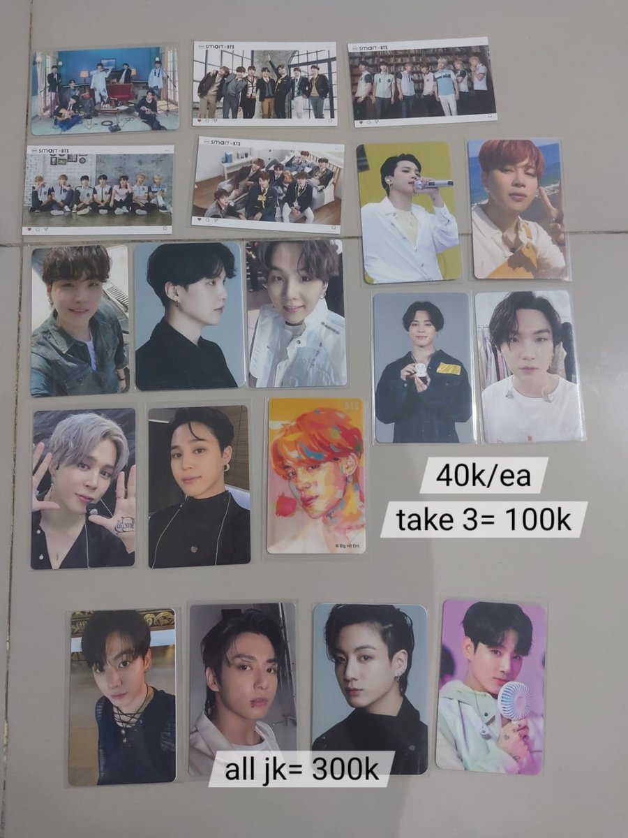alrvjjyx's tweet photo. WTS HELP RT 🙏🏻💜

💰Price in pict
🌷Condi by dm
✅Keep dp
✅WW BUYERS WITH INA ADDRESS
❌Exc pack+adm
🏡Jatim
Tags. wts wtb wtt photocard jimin sys final memo namjoon ld pickup jungkook beyond seokjin yoongi jhope taehyung grammy dday ld butter btsw i need u sla lfb pc bts ina ww https://t.co/86e5up9dhp
