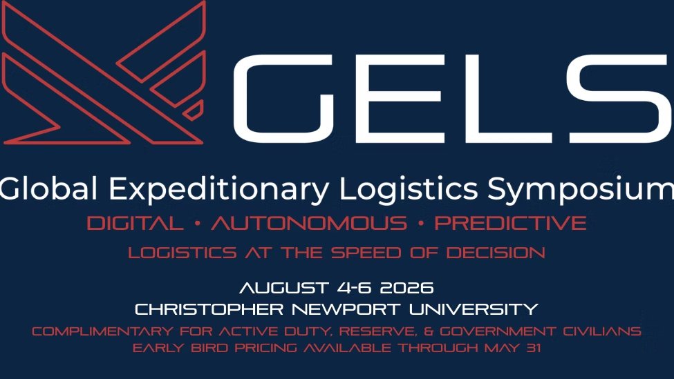 ncmsmfg's tweet photo. Act now! NCMS and the @USMC_Loggies invites you to participate as a sponsor or exhibitor at the 2026 Global Expeditionary Logistics Symposium (GELS) taking place August 4-6 in Newport News, VA. Register now: https://t.co/ASaUfy5veg

#NCMS #CTMA #AMCEL #NewportNews #VA #Military https://t.co/zHLgLnf5Mc