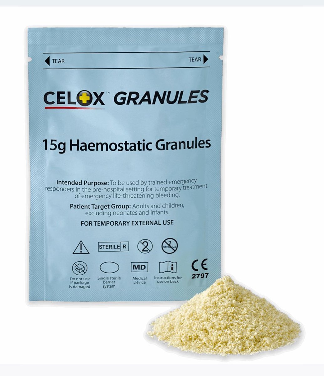 silverbacksltd's tweet photo. Celox Granules are designed to help control severe bleeding rapidly in trauma and emergency situations.

The granules are ideal for irregular, deep, or difficult wound areas where quick response is critical.

✔ Fast acting
✔ Easy application
✔ Compact and portable https://t.co/0EjBdg9lri