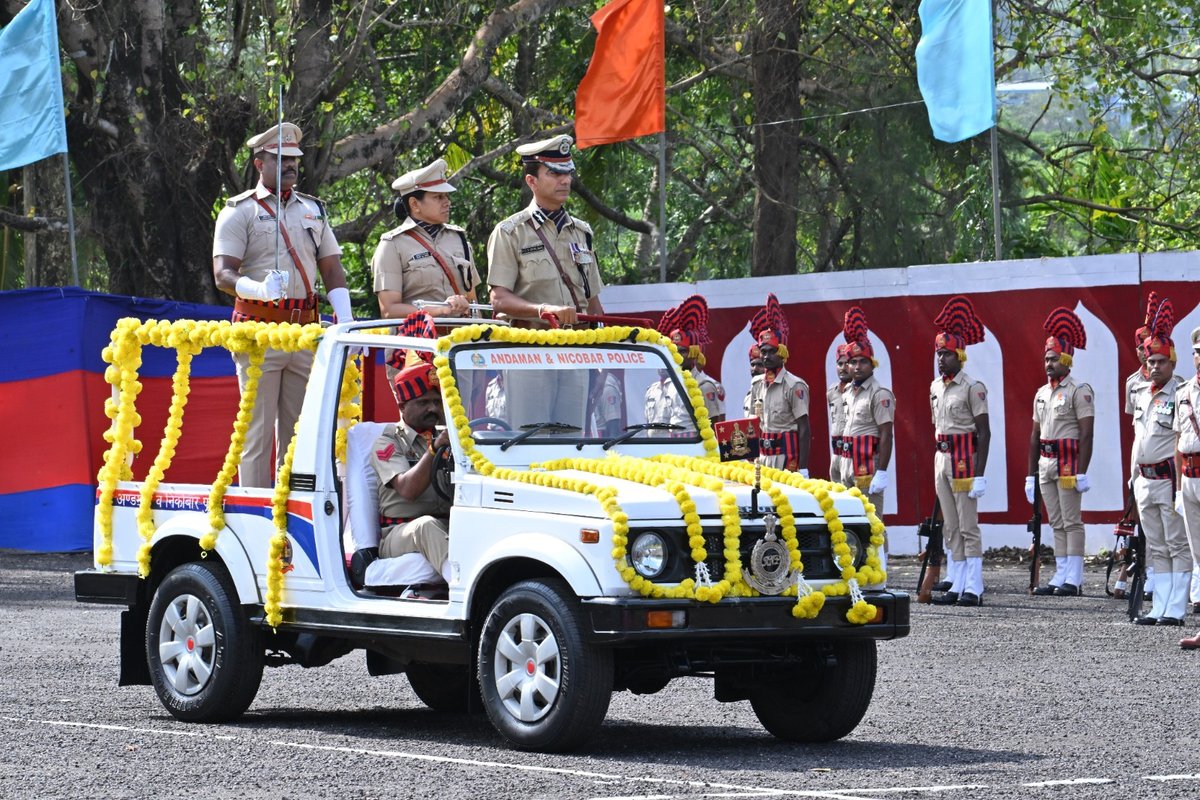 AndamanPolice's tweet photo. A&N Police Bids Ceremonial Farewell to DGP Shri H.S. Dhaliwal, IPS

With immense pride, honour and deep respect, A&N Police today accorded a Ceremonial Farewell Parade to Shri H.S. Dhaliwal, IPS, DGP, A&N Islands, at the Police Lines Parade Ground on his transfer to Delhi after rendering more than 21 months of distinguished service in the Islands.

Under his dynamic and visionary leadership, A&N Police achieved significant milestones in crime control, anti-narcotics operations, modernization, police welfare and community-oriented policing. His tenure witnessed several landmark welfare initiatives including grant of two promotional upgradations on completion of 15 & 25 years of service, reduction of LOP Guard tenure, first-ever Solar Power installation at all Look-Out Posts (LOPs), improvement of welfare infrastructure and strengthening of transparent, people-friendly policing.

A&N Police expresses heartfelt gratitude for his inspiring leadership, unwavering guidance and dedicated service towards the welfare of police personnel and the safety of the Islands. The entire Police fraternity wishes him good health, happiness and continued success in all future assignments.

#AndamanNicobarPolice #ANPolice #FarewellParade #Leadership #PoliceWelfare

@MediaRN_ANI @DGPANIslands @hgsdhaliwalips @Andaman_Admin