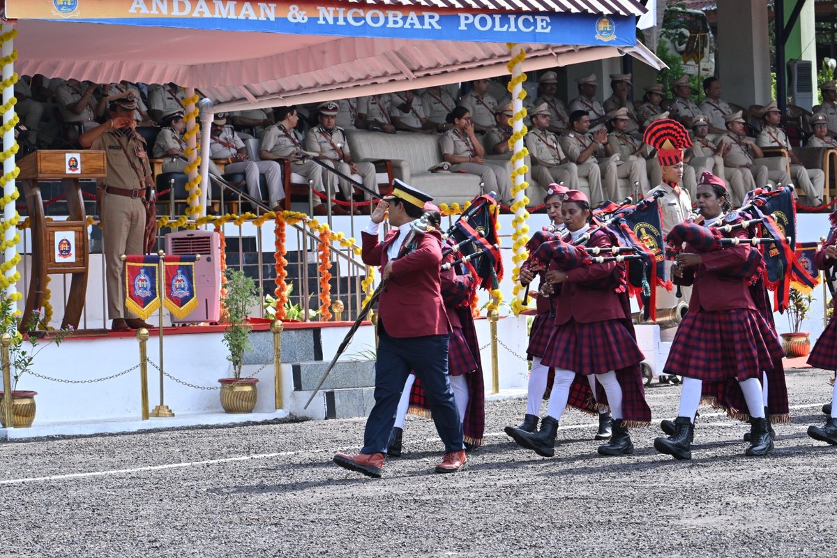 AndamanPolice's tweet photo. A&N Police Bids Ceremonial Farewell to DGP Shri H.S. Dhaliwal, IPS

With immense pride, honour and deep respect, A&N Police today accorded a Ceremonial Farewell Parade to Shri H.S. Dhaliwal, IPS, DGP, A&N Islands, at the Police Lines Parade Ground on his transfer to Delhi after rendering more than 21 months of distinguished service in the Islands.

Under his dynamic and visionary leadership, A&N Police achieved significant milestones in crime control, anti-narcotics operations, modernization, police welfare and community-oriented policing. His tenure witnessed several landmark welfare initiatives including grant of two promotional upgradations on completion of 15 & 25 years of service, reduction of LOP Guard tenure, first-ever Solar Power installation at all Look-Out Posts (LOPs), improvement of welfare infrastructure and strengthening of transparent, people-friendly policing.

A&N Police expresses heartfelt gratitude for his inspiring leadership, unwavering guidance and dedicated service towards the welfare of police personnel and the safety of the Islands. The entire Police fraternity wishes him good health, happiness and continued success in all future assignments.

#AndamanNicobarPolice #ANPolice #FarewellParade #Leadership #PoliceWelfare

@MediaRN_ANI @DGPANIslands @hgsdhaliwalips @Andaman_Admin