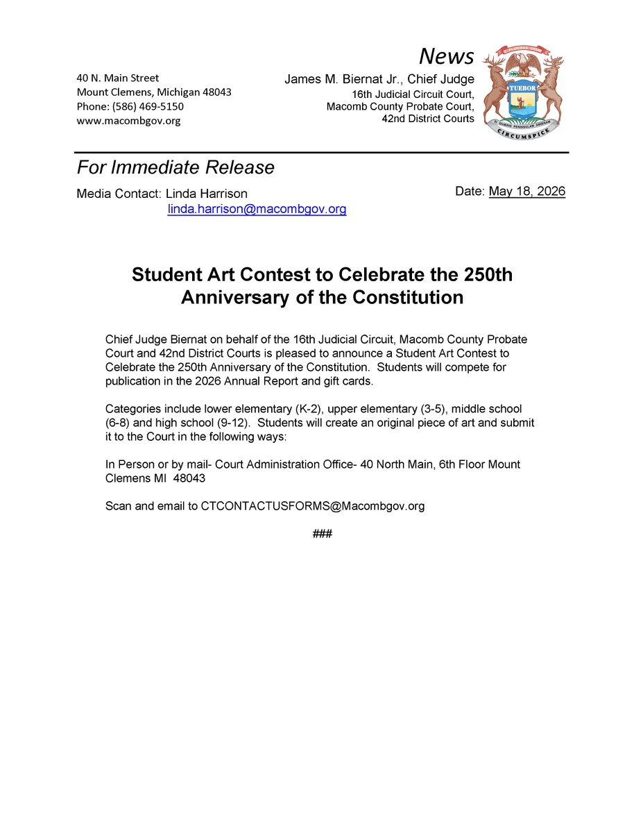Macomb County Courts tweet media