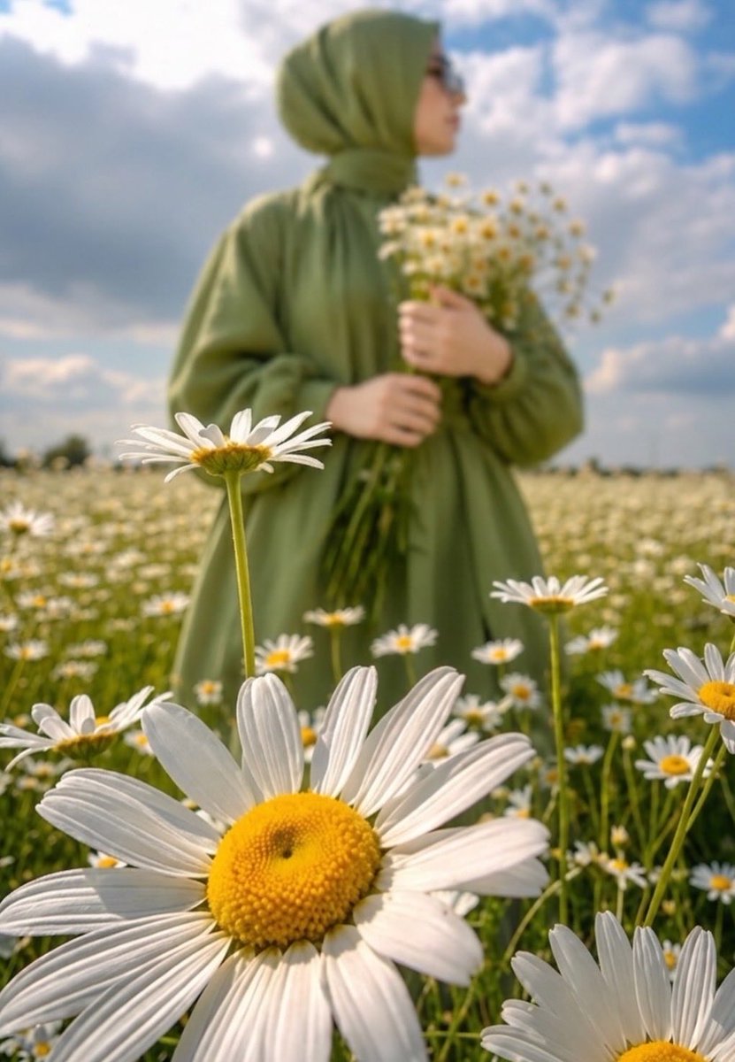 nazelinnn_'s tweet photo. Bir bahar sabahında papatyalar açarken gönlümde bir umut yeni güne başlarken sevdaya dair ne varsa rüzgâra bıraktım ben🥀💙🌼 https://t.co/QofE5DqSZQ