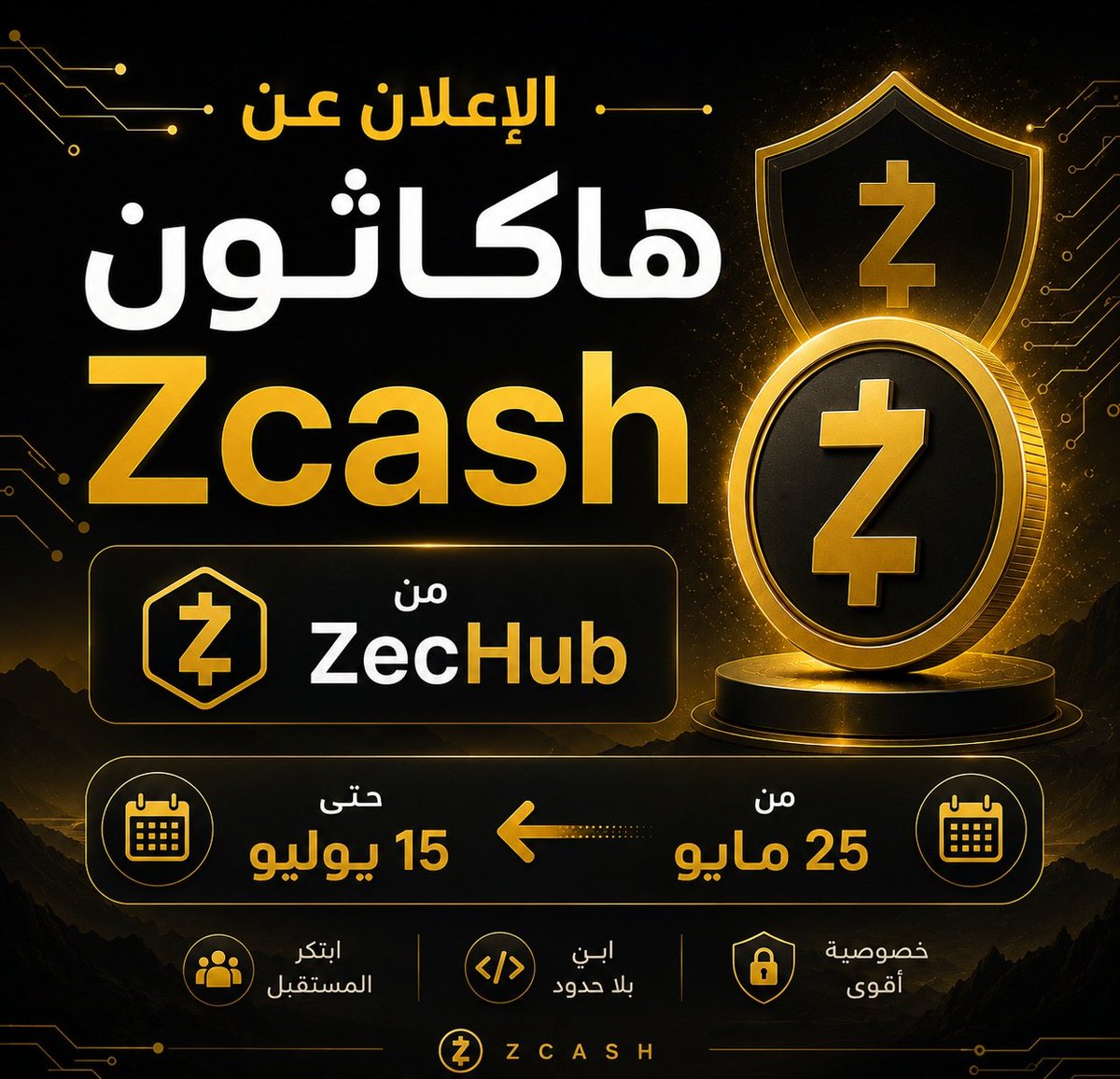 Zcash Arabia tweet media