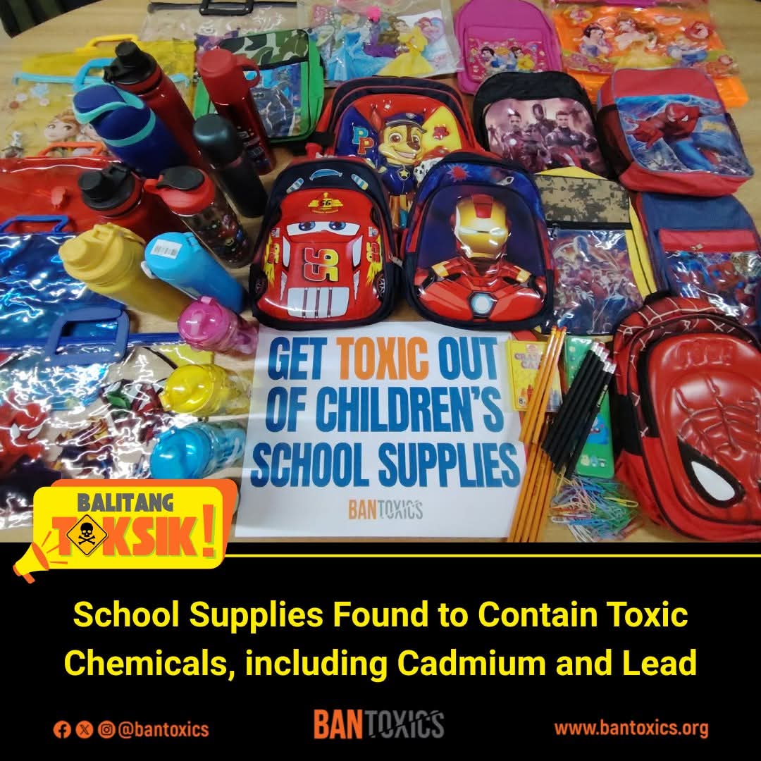 BANToxics's tweet photo. CONSUMER SAFETY ALERT:  BAN Toxics Detects Lead and Cadmium in Some School Supplies

BALITANG TOKSIK! | 19 May 2026

Read more: https://t.co/BBDIhjToHu https://t.co/DX9VU01V3I