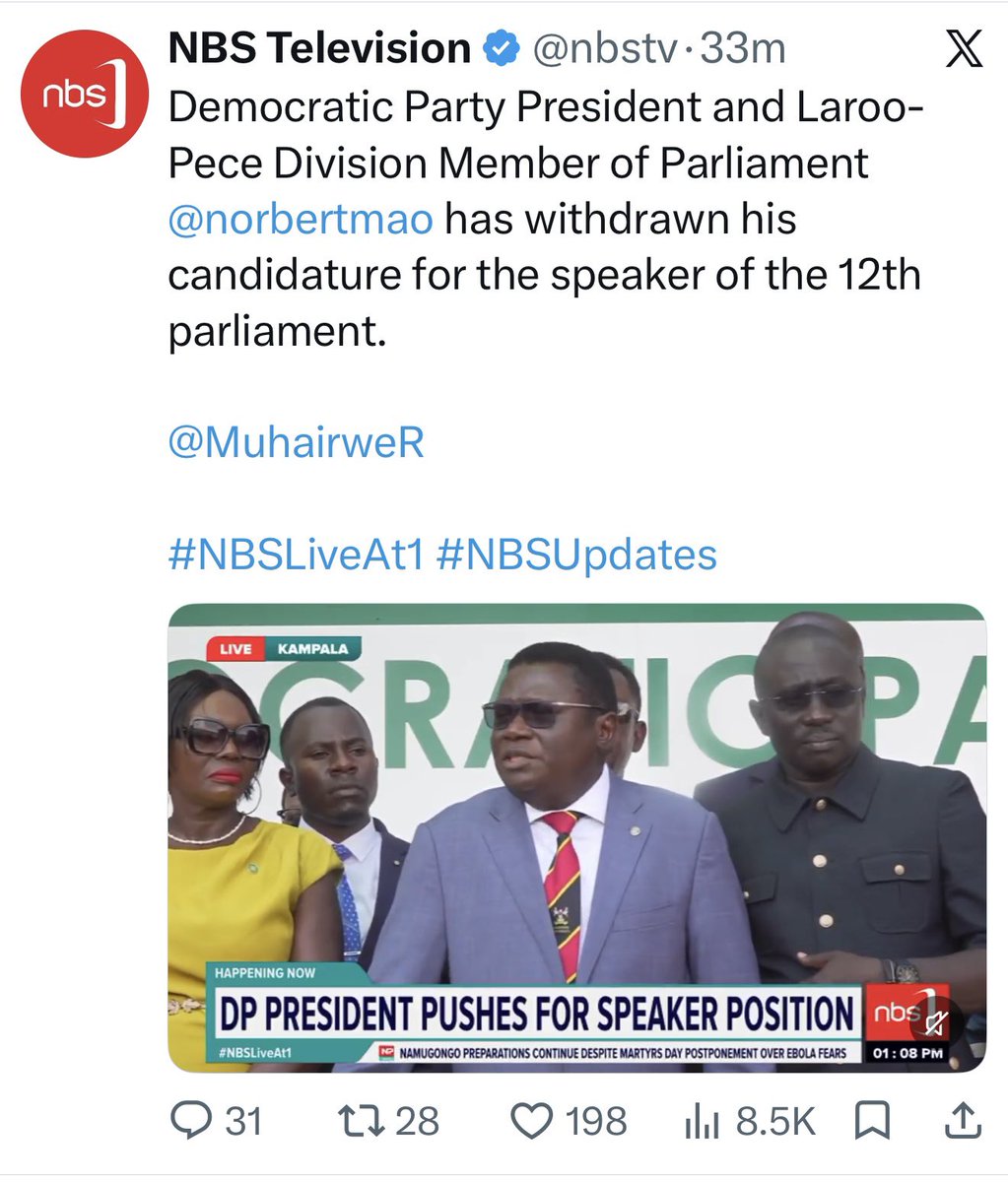odakaa's tweet photo. Thought of phoning @norbertmao but remembered its @MuhairweR @nbstv posting. 
MR. "POSTMAN", what did you hear? https://t.co/WTRwmnDFIg