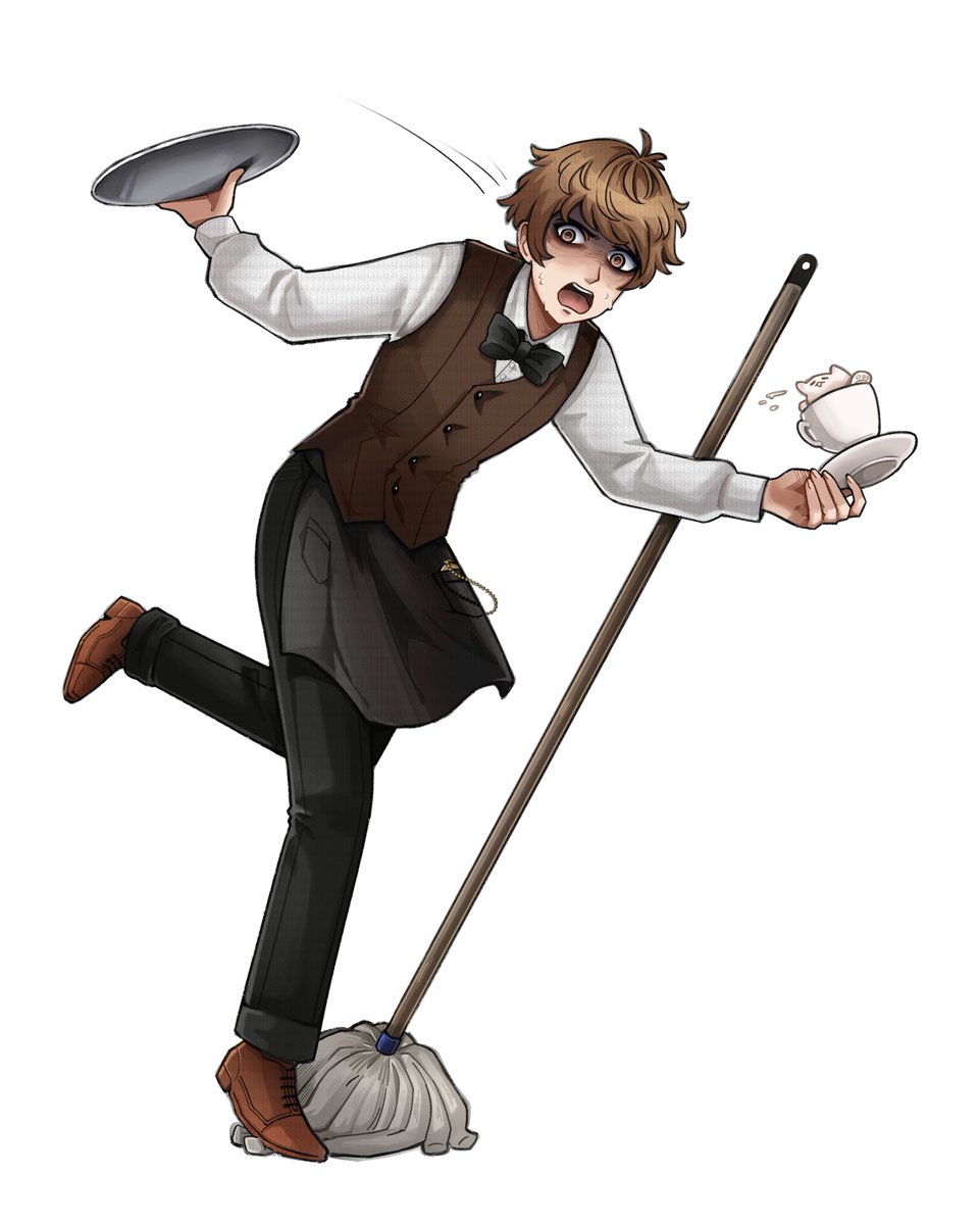 DRDeadlyHorizon's tweet photo. Rito's full splash art and... Rito, careful, there's a broom... Rito, careful, the latte art you made ! https://t.co/vEQ8OuTTFQ