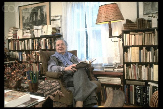 BoylanRoger's tweet photo. Marguerite Yourcenar, author of "Memoirs of Hadrian," first female member of the Académie française, at her home in Bar Harbor, Maine. https://t.co/Am5YHAZrXJ