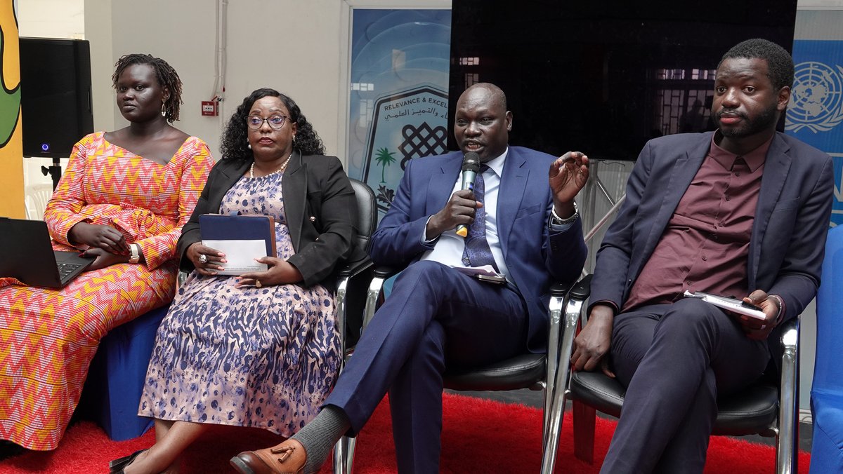 undpsouthsudan's tweet photo. In partnership with @AfDB_Group , today we concluded research presentations from 5 public universities. The initiative boosts research capacity, advances development, and bridges academia with public policy discourse to drive evidence-based solutions. #Development #Research #Youth #FutureSmart