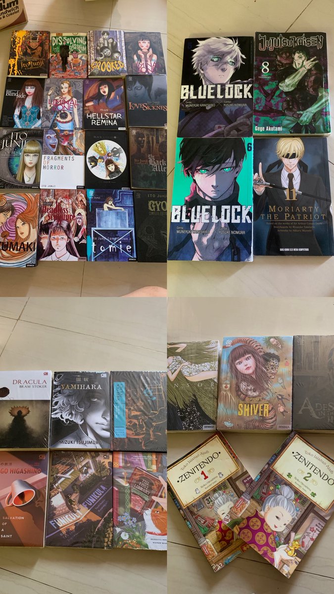 exilelle's tweet photo. wts novel &amp; komik preloved start from 15k! harga bisa tanya yapp, lebih lengkapnya bisa cek ig @/pagesbysyiraa 😉 https://t.co/K2HKf8Q82q