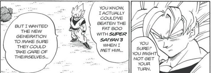 omelette_leo's tweet photo. @SirCalamitas @FuumiEKKO @NickolaConagher Goku was convinced he could take Kid Buu if he were dead. https://t.co/XOD28ldRyq