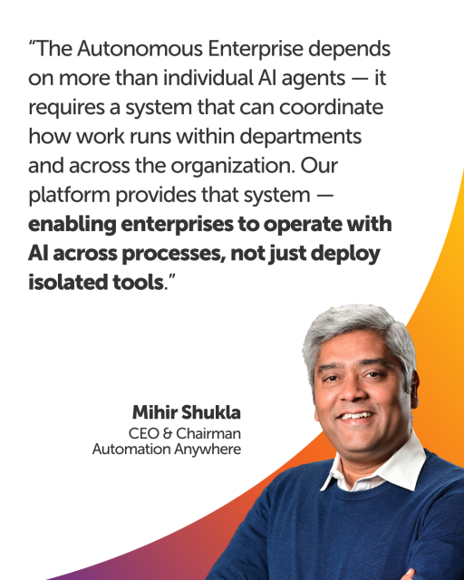 SimonKNicholson's tweet photo. Big announcements from Automation Anywhere at Imagine 2026 today: new platform capabilities including Context Intelligence Graph, AAI Code, AI Evaluations, and Process Simulation designed to help enterprises run AI-driven processes reliably at scale. Worth a read if you're... https://t.co/zFSZTVfwss