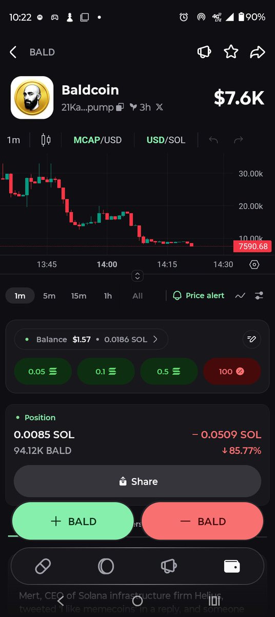 Gamerholic_sol's tweet photo. @mert @charliefx_ @ieatjeets thought baldcoin suites you best… that went no where https://t.co/1GnB89h4Do