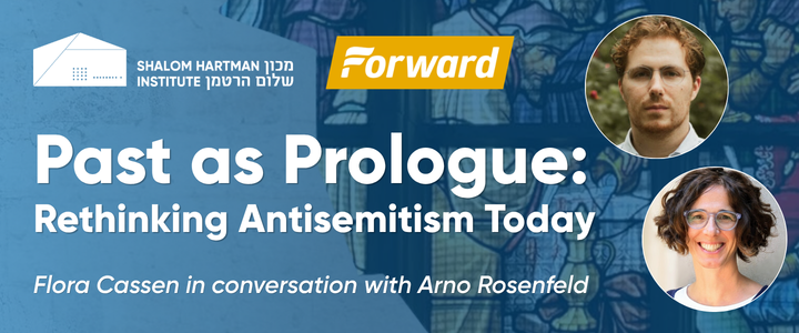 ArnoRosenfeld's tweet photo. I'll be speaking with Flora Cassen about her new book, which blends  memoir and historical analysis to trace the arc of European  antisemitism, at the Shalom Hartman Institute in New York next week. https://t.co/t9lJzYhdYi