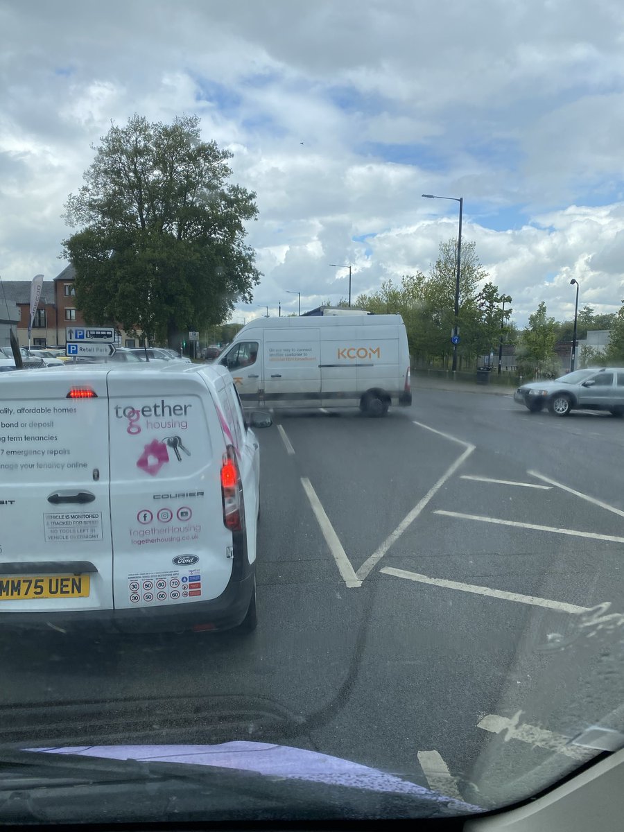 Meatbaggv1's tweet photo. @KCOMhome  not sure what this clown was trying to say achieve but he was almost successful in causing a massive accident in Bridlington! https://t.co/PH0nprCsMs