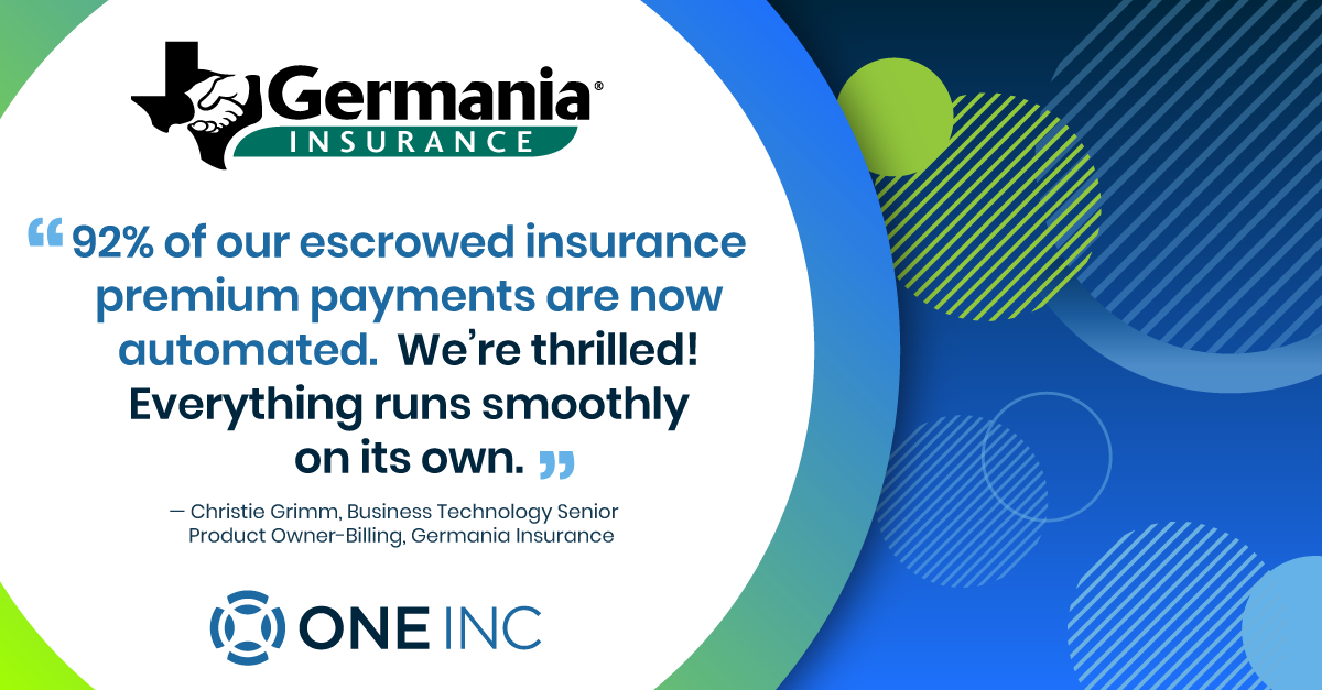 OneIncSystems's tweet photo. Success Story: Germania Insurance is transforming insurance payments with a unified digital platform from One Inc.
By implementing PremiumPay®, ClaimsPay®, and Escrow Premium Pay, Germania streamlined workflows across the entire payment lifecycle.>https://t.co/nf38VUjQoi https://t.co/N1uYlbR6Mn