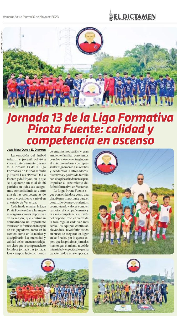 LigaPirataFte's tweet photo. Hoy en @ElDictamen https://t.co/NTlV7xtL6n