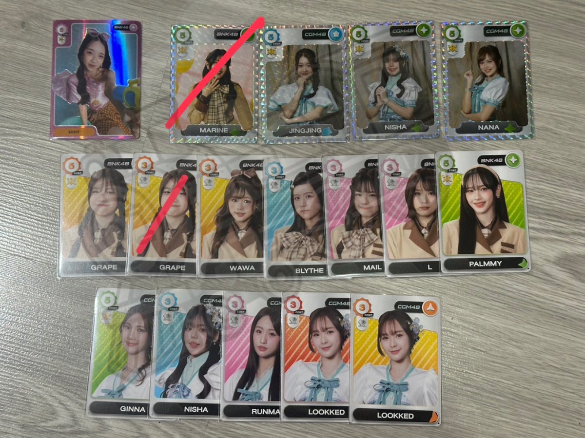 sat_train's tweet photo. การ์ดBoxใหม่ 
หาเทรดเป็น มิชา แจนรี่ เอ็มมี่ มิริน โมเน่ต์ ครับ

นัดเทรดงาน9ปีได้ครับ

#ตลาดนัดBNK48
#ตลาดนัดCGM48 https://t.co/zuPHmYa9IZ