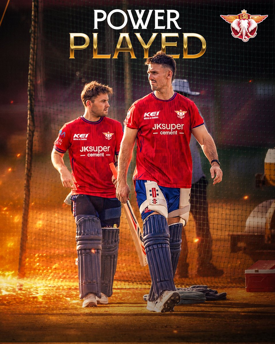 LucknowIPL's tweet photo. 🔥 x 🔥 https://t.co/zligt9sY3W