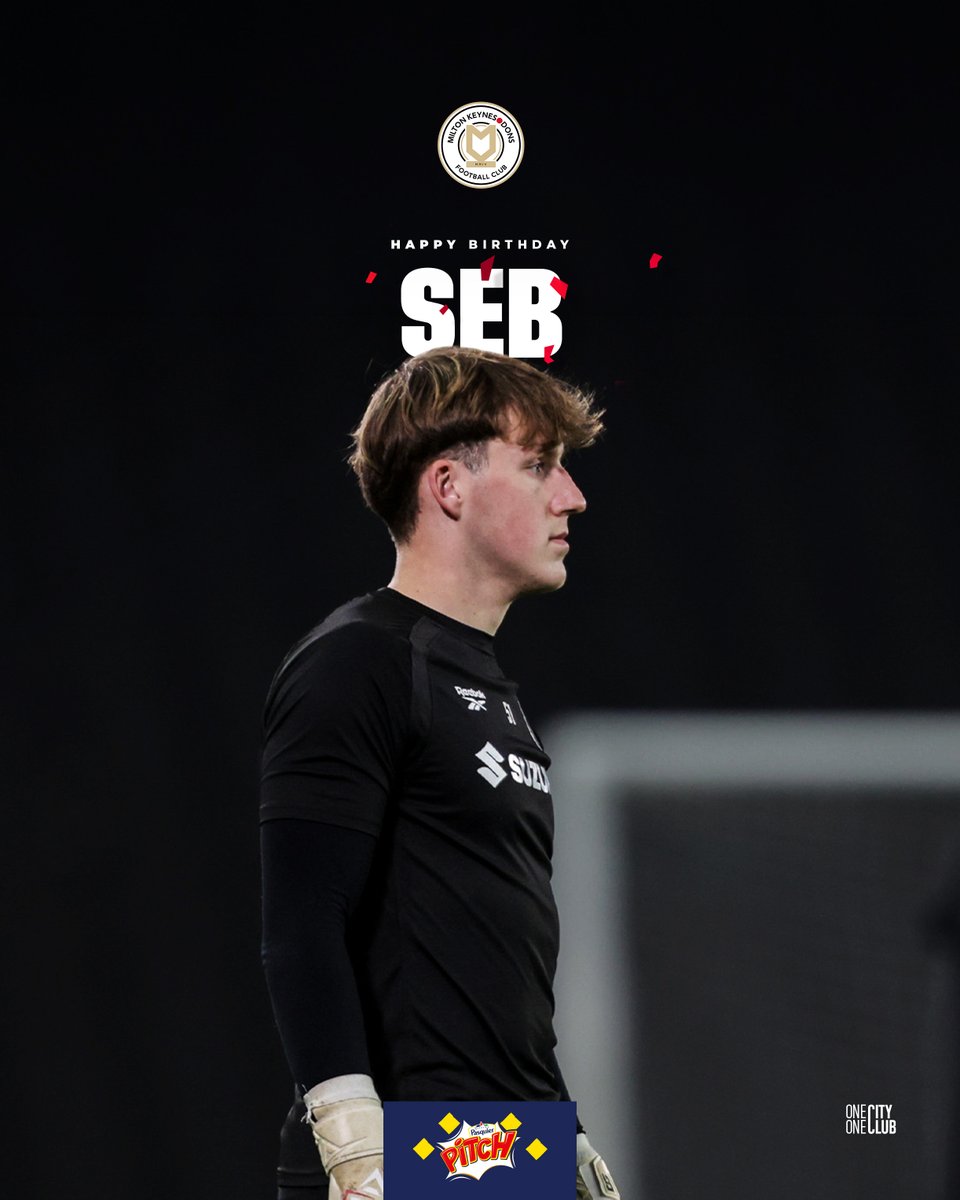 MKDonsFC's tweet photo. Happy birthday to our young shot-stopper, Seb Stacey! 🧤🎉

Have a good one 🙌 

#COYD | @pasquier_uk https://t.co/l8zUb10Pjc