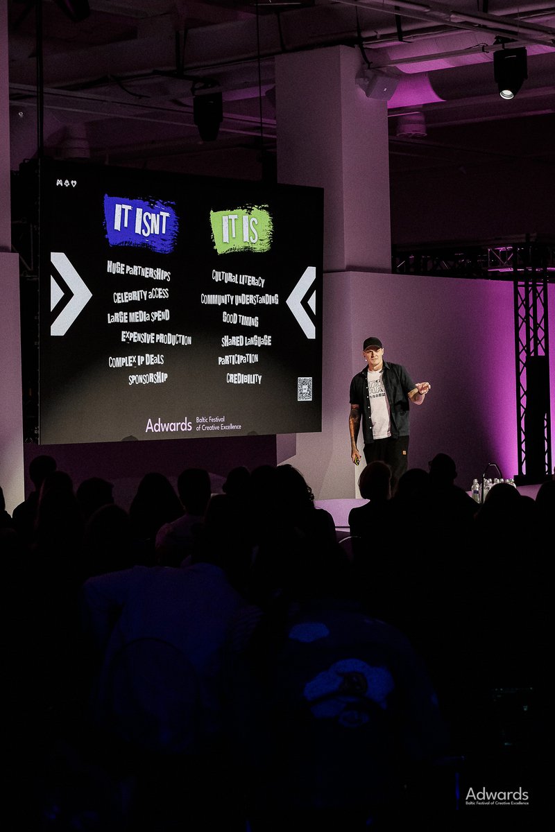 CalvinInnes's tweet photo. Last week I had the pleasure of presening my keynote talk, "Fandoms, the most powerful (and most human) media channel" at Adwards Festival of Creative Excellence 2026, in Riga, Latvia. https://t.co/wN9Rr7855j