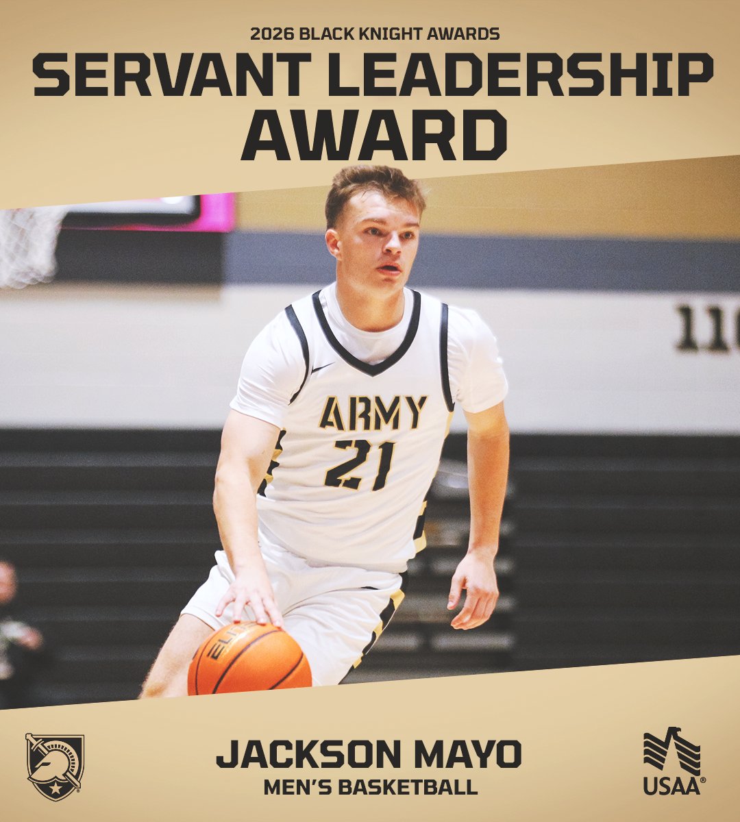 GoArmyWestPoint's tweet photo. Next up is our Servant Leadership Award and it is two Firsties from the hardwood with Reese Ericson of @ArmyWP_WBB & Jackson Mayo of @ArmyWP_MBB 👏👏👏

The award is given to the cadet-athlete who consistently puts the needs of others above their own and leads with humility, compassion, and integrity.