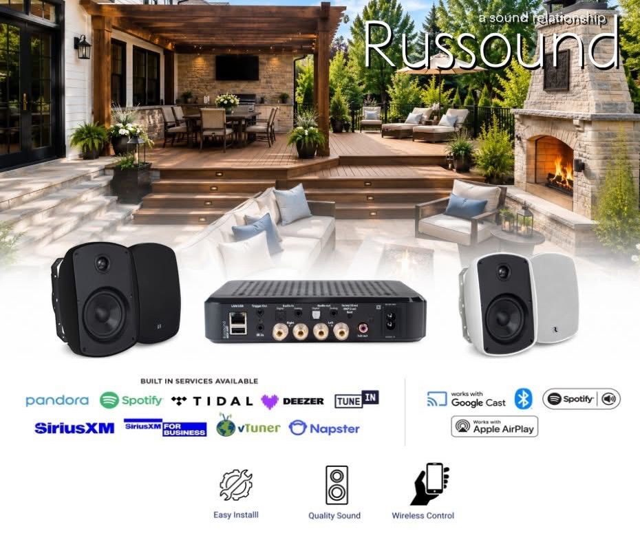 padoova1's tweet photo. Weather-resistant speakers premium streaming your go-to outdoor package. Simply Simple. https://t.co/sFEanMe9Fn