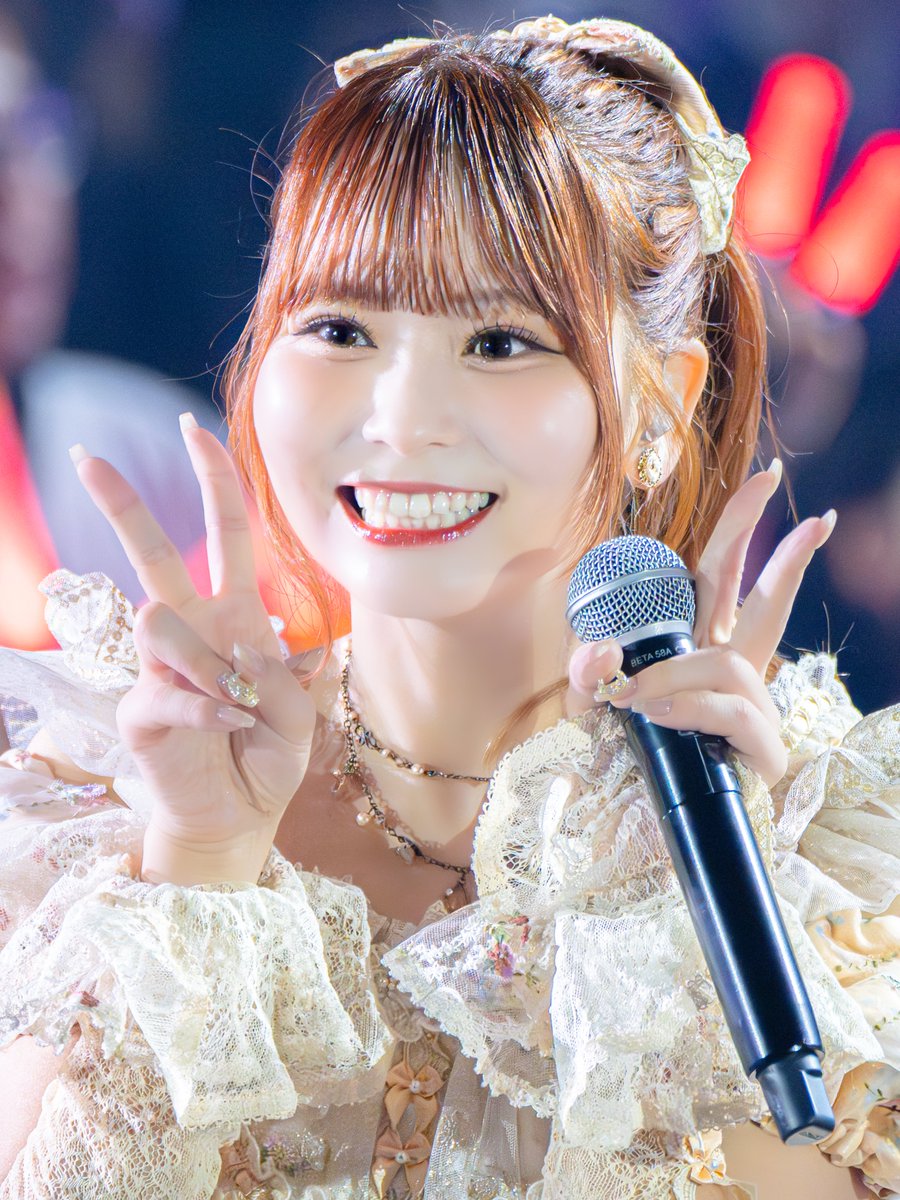 sunafune's tweet photo. ピースピースからのニコッ☺️✌️
#大場花菜 ちゃん（@hana_oba）
#イコラブ_カメコ https://t.co/di8HRV3h7O