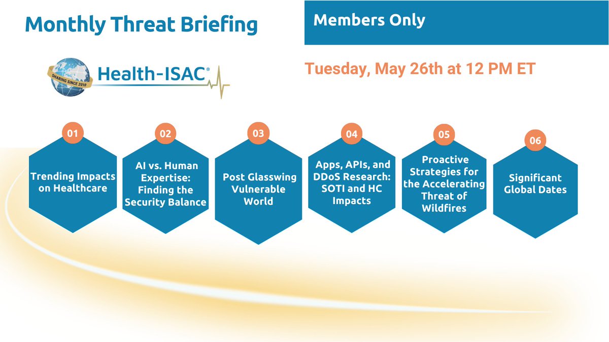 Health-ISAC tweet media