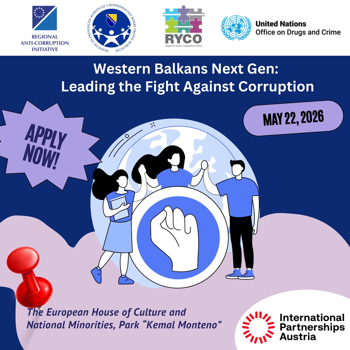 raiseeorg's tweet photo. 💪 Young people in Bosnia and Herzegovina are already shaping the future of integrity!

📢 Join us on 22 May in Sarajevo for the workshop “Western Balkans Next Gen: Leading the Fight Against Corruption” and explore new approaches to accountability, civic engagement, and anti-corruption action.

📍 European House of Culture and National Minorities, Park "Kemal Monteno"
📝 Apply here: https://t.co/9rqt6phuf6
Implemented within the framework of the SEE-TAC II regional project, in partnership with the @UNODC and supported by International Partnerships Austria, these activities contribute to strengthening transparency, accountability, and the resilience of public institutions across SEE.
We would like to acknowledge Austria as a longstanding and trusted partner, whose continuous support, particularly through Austrian Development Agency - ADA, has been instrumental in advancing RAI’s work.

#AustrianDevelopmentAgency #InternationalPartnershipsAustria #YouthAgainstCorruption #Integrity #WesternBalkans #Transparency #AntiCorruption