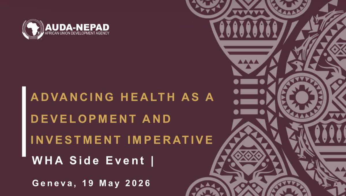 NEPAD_Agency's tweet photo. Africa is not bringing financing gaps to the table. It is bringing investment opportunities.

During the our Health Cluster High-Level Roundtable at #WHA79, our HCID Director Symerre Grey-Johnson, @SymerreGrey highlighted how countries across the continent are presenting real projects ready for financing, partnerships and implementation.

Through the PIFAH Health Market Atlas, We have already identified 107 priority health investment projects spanning digital health, pharmaceutical manufacturing, radiotherapy expansion, medical oxygen, diagnostics and regional supply chains.

“These projects speak to a new reality where health is also about markets, production capacity, innovation, and long-term economic returns.”

@Dr_JeanKaseya, Director General, @AfricaCDC @MeneWamkele, Secretary-General, @AfCFTA @ProfJanabi, Regional Director for Africa, @WHOAFRO @amma_twumamoah, Commissioner for Health, Humanitarian Affairs and Social Development, @_AfricanUnion @mimi_darko, Director General, @AU_AMA 
@KasoloFrancis, the Head of @WHOatAUECA @MOH_Kenya @health_malawi @mohzambia @AfDB_Group @afreximbank @_AfricanUnion @giz_gmbh @KfW @EU_Commission @AECID_es
@WomenforWomen @gatesfoundation
@MastercardFdn @RockefellerFdn @UNESCO @ilo @UNFPA @UNDP @AICS_it @jica_direct_en @cidcaofficial @UNIDO @UNAIDS @Sida @SIFA_FC @OVP_gm
@dienekeita @unfpachief @nardosbthomas 

#HealthInvestment #AfricaRising #Agenda2063 #GlobalHealth