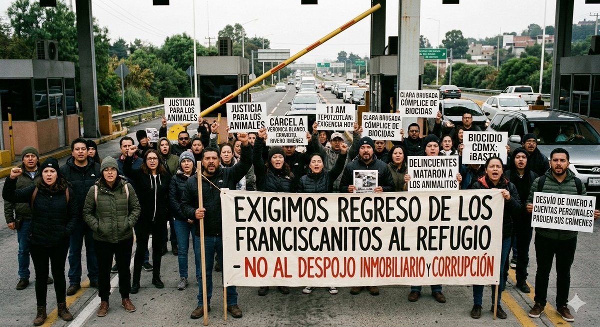 Kitredtoo's tweet photo. EL BIOCIDIO DE LA CDMX
MÁS DE 100 VIDAS ARREBATADAS POR EL CARTEL INMOBILIARIO

La verdad está saliendo a la luz y es una película de terror. Lo que ocurrió con el Refugio Franciscano no fue un desalojo o una disputa legal ordinaria; fue un biocidio masivo. Más de 100 animalitos, seres completamente inocentes e indefensos, fueron asesinados de forma cruel debido a la voracidad de delincuentes y funcionarios que vendieron su santuario a una corporación inmobiliaria.

Nombres como Veronica Blanco González, César Cravioto y Carmela Rivero Jiménez quedarán marcados en la historia como los operadores de este crimen organizado.

Pero la responsabilidad escala hasta lo más alto: señalamos directamente a Clara Brugada y a este régimen. A este gobierno no le importan los ecosistemas, no le importan los animales y, mucho menos, le importan las personas. Su única prioridad es el dinero del asfalto y el control territorial. ¡Estamos hartos de los Morenarcos y su impunidad destructiva!

Por eso, ante un Estado fallido donde la justicia local está secuestrada, es momento de llevar la protesta al escenario internacional. 

Hacemos un llamado global al BOICOT DEL MUNDIAL DE FÚTBOL EN MÉXICO.

No podemos permitir que el país actúe como un anfitrión festivo ante el mundo mientras sus calles están manchadas con la sangre de activistas, ciudadanos y más de un centenar de animales rescatados. Que los patrocinadores y las federaciones internacionales sepan que en México se protege a los biocidas y se persigue a quienes defienden la vida.

No nos vamos a callar ni nos vamos a rendir. Exigimos justicia penal inmediata para los asesinos de los "franciscanitos", auditorías reales a las cuentas privadas que se enriquecieron con el desvío de fondos y la devolución de cada espacio arrebatado a la protección animal.

Si el gobierno apuesta al olvido, nosotros apostamos a la resistencia y a la memoria.
¡Justicia total para el Refugio Franciscano! ✊🐾

#JusticiaFranciscanitos #BiocidasCDMX #BoycottMexico2026 #ClaraBrugadaAsesina #CárcelAVeronicaBlanco #NoAlCartelInmobiliario #CrimenOrganizado #JusticiaAnimal #NiUnAnimalMas #SOSMexico #MorenaMata