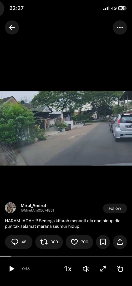 zlhrie's tweet photo. @MirulAm05674851 Anjing tu tengah lari then kena bedal dengan 4x4 https://t.co/wEx3pRRHfh