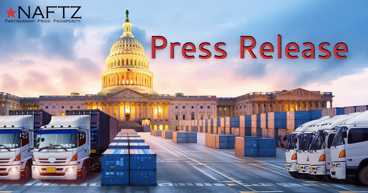 NAFTZ's tweet photo. NAFTZ applauds the launch of the bipartisan Congressional U.S. FTZ Caucus, a new initiative focused on strengthening U.S. manufacturing, supporting domestic jobs, and advancing supply chains through the U.S. FTZ program.
Click to read the press release: https://t.co/wfEAG2ME4F https://t.co/Pq9pK0VPAQ