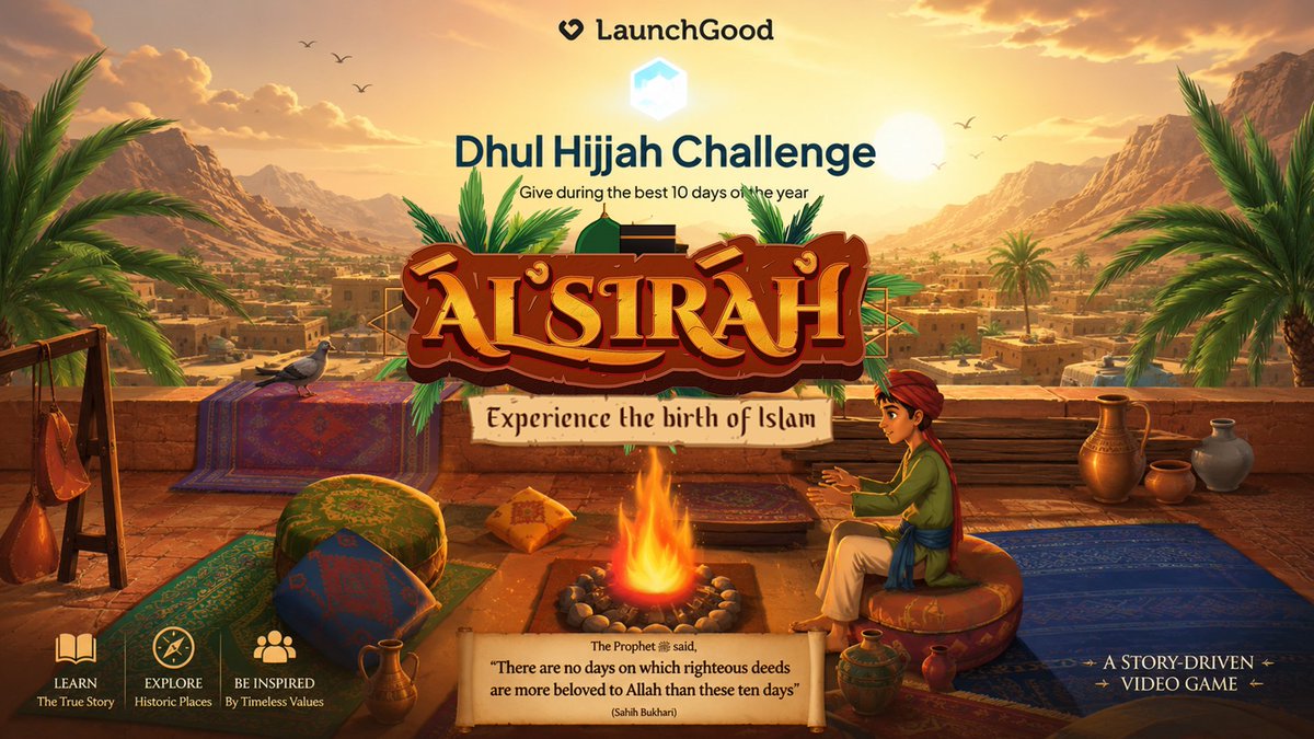 SirahGame's tweet photo. 🌙 Dhul Hijjah Mubarak 🤍

During these blessed days, support AL-SIRAH, a story-driven video game bringing the world of early Islam to life for the next generation.

🤲 Support the project here:
https://t.co/xynzT1heWK

Your support helps us continue the development. @LaunchGood https://t.co/7Nzy7gaW9w