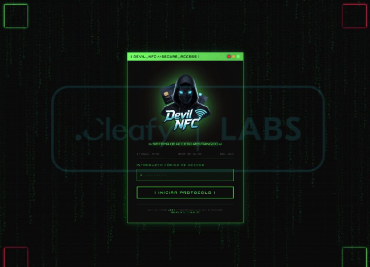 cleafylabs's tweet photo. [3/4] DevilNFC's standout: a single Dual-Role APK with a passive reader on the victim's device and a full system-level card emulator on the attacker's rooted hardware via Xposed Framework hooking into the Android NFC daemon. https://t.co/in4Ocbc1k3