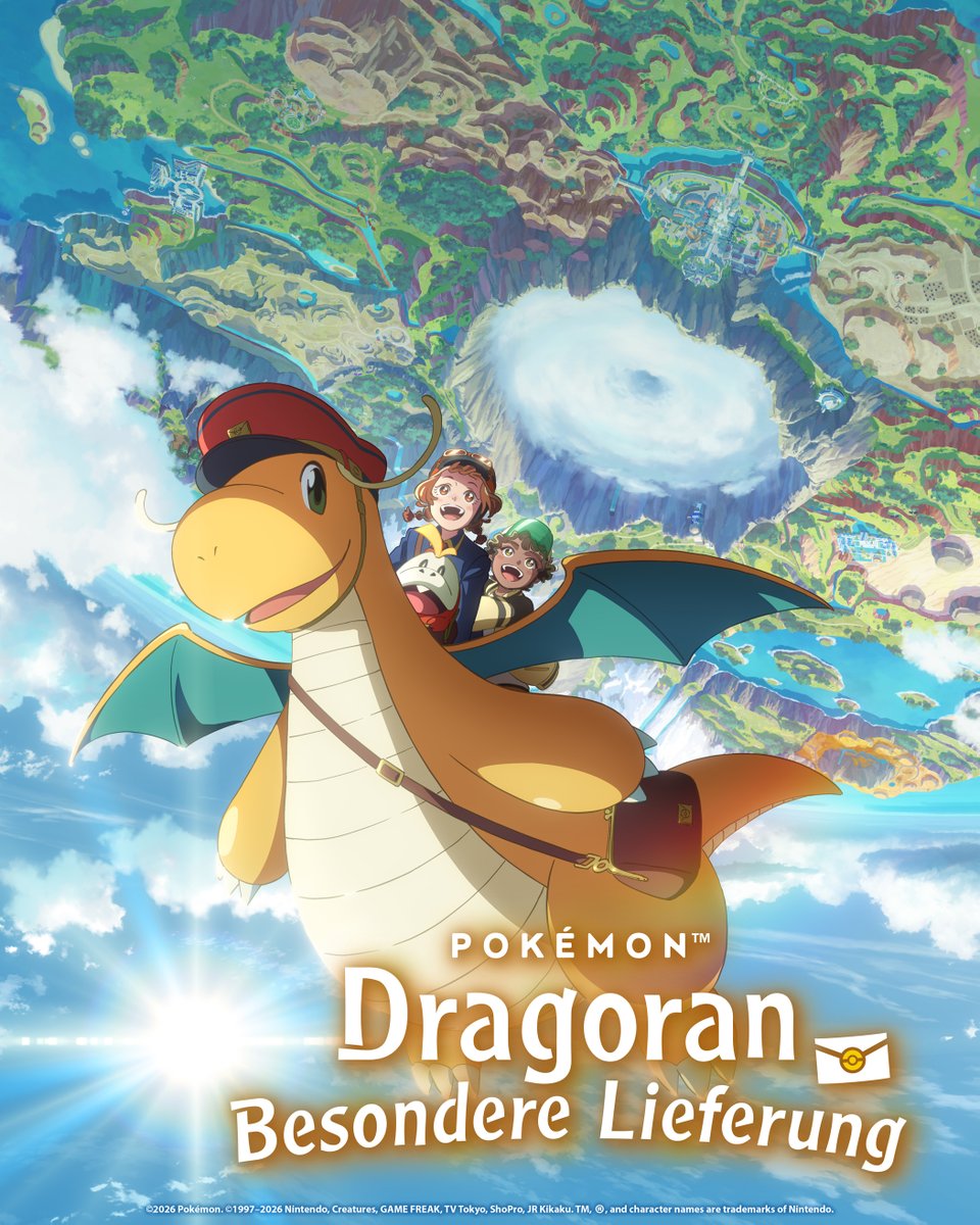 PokemonDEU's tweet photo. Hana träumt davon, wie ihr Held Dragoran eine großartige Briefträgerin zu werden. 🧡 Als sie einen Brief ohne Adresse findet, versucht sie, den mysteriösen Absender aufzuspüren. Ob sie den Brief wohl rechtzeitig an sein Ziel bringen kann? ✉️ https://t.co/U5ikdI30Zl