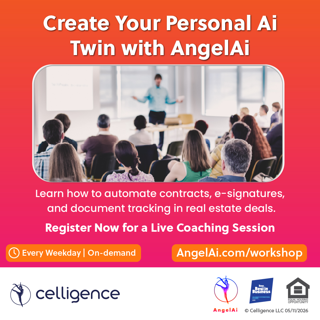 CelligenceTech's tweet photo. 💡 Meet your Angel Twinᵀᴹ, your Ai-powered digital assistant, designed to learn and communicate like you!

From automating tasks to engaging with clients, your Angel Twin works 24/7 to help you succeed.

🎓 Join our workshop and discover how to make the most of your Angel Twin!

Register now: https://t.co/Tts3IJsvM5

@angelai_com 

Visit https://t.co/SGKHgffAoA for Angel Twin terms of service.
AngelAi® and Angel Twin are registered trademarks of Celligence LLC.