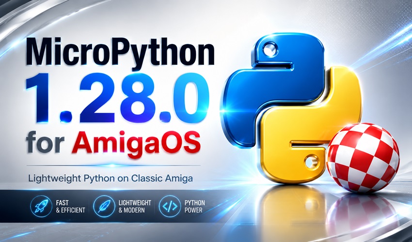 AmigamagazineGA's tweet photo. MicroPython 1.28.0 for AmigaOS adds practical scripting tools https://t.co/SgQhiXUYdx #MicroPython #AmigaOS #ClassicAmiga #Python #m68k https://t.co/WWLRnGLjke