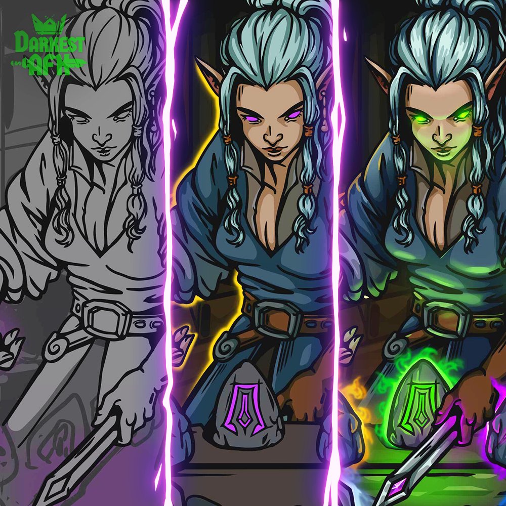 Darkest_AFK's tweet photo. 🎨 It all starts with a rough sketch from the Darkest AFK art team. Next, they layer in color, add shading and highlights, and refine every detail to bring the piece to life.

Here’s a behind-the-scenes look at how the Master of Runes was made:

#MobileGames #RPG #DarkestAFK https://t.co/VVsgFSeWY8
