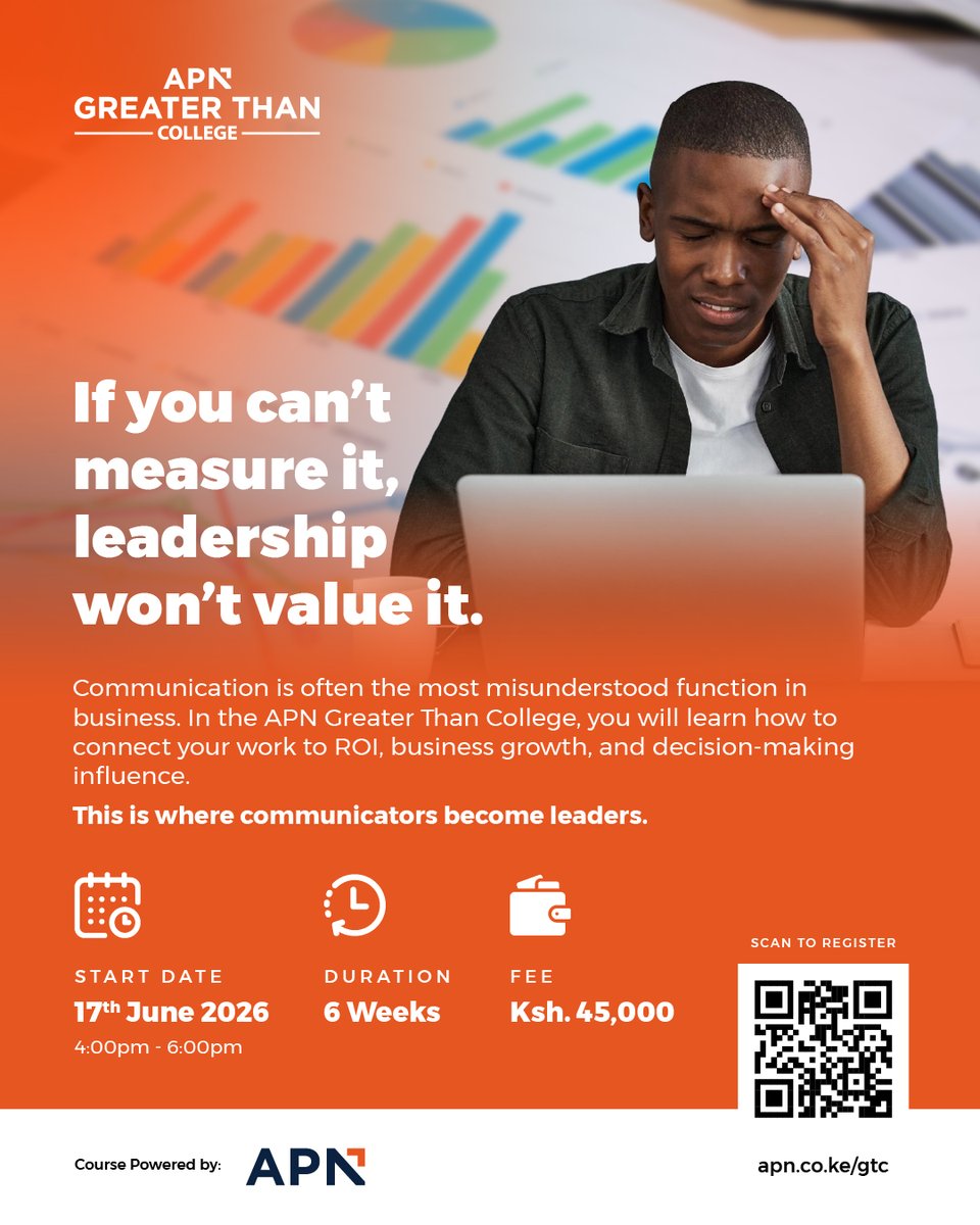 ApexPN's tweet photo. The APN Greater Than College is designed to help communication professionals connect their work to measurable business outcomes, strengthen strategic influence and position themselves as leaders.
Cohort 2 starts 17th June 2026. Secure your seat: https://t.co/orHVej96m9 https://t.co/dMyVTkv72e