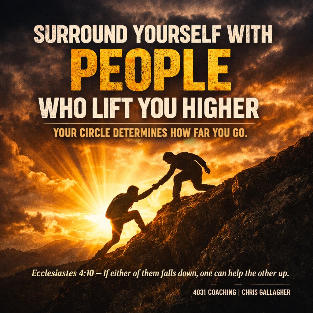GallagherPreach's tweet photo. Who are you surrounding yourself with? https://t.co/UlvVM7nL6C
