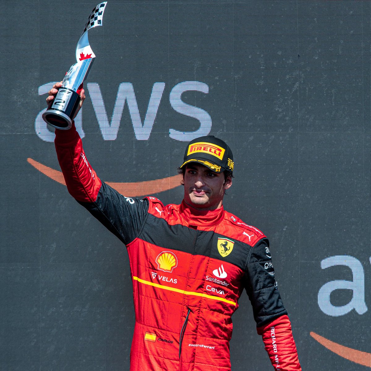 F1GuyDan's tweet photo. Ferrari drivers to stand on the podium in Canada since the race returned to the calendar in 2022:

• Carlos Sainz

END OF LIST. https://t.co/d0Bi0DDRdh