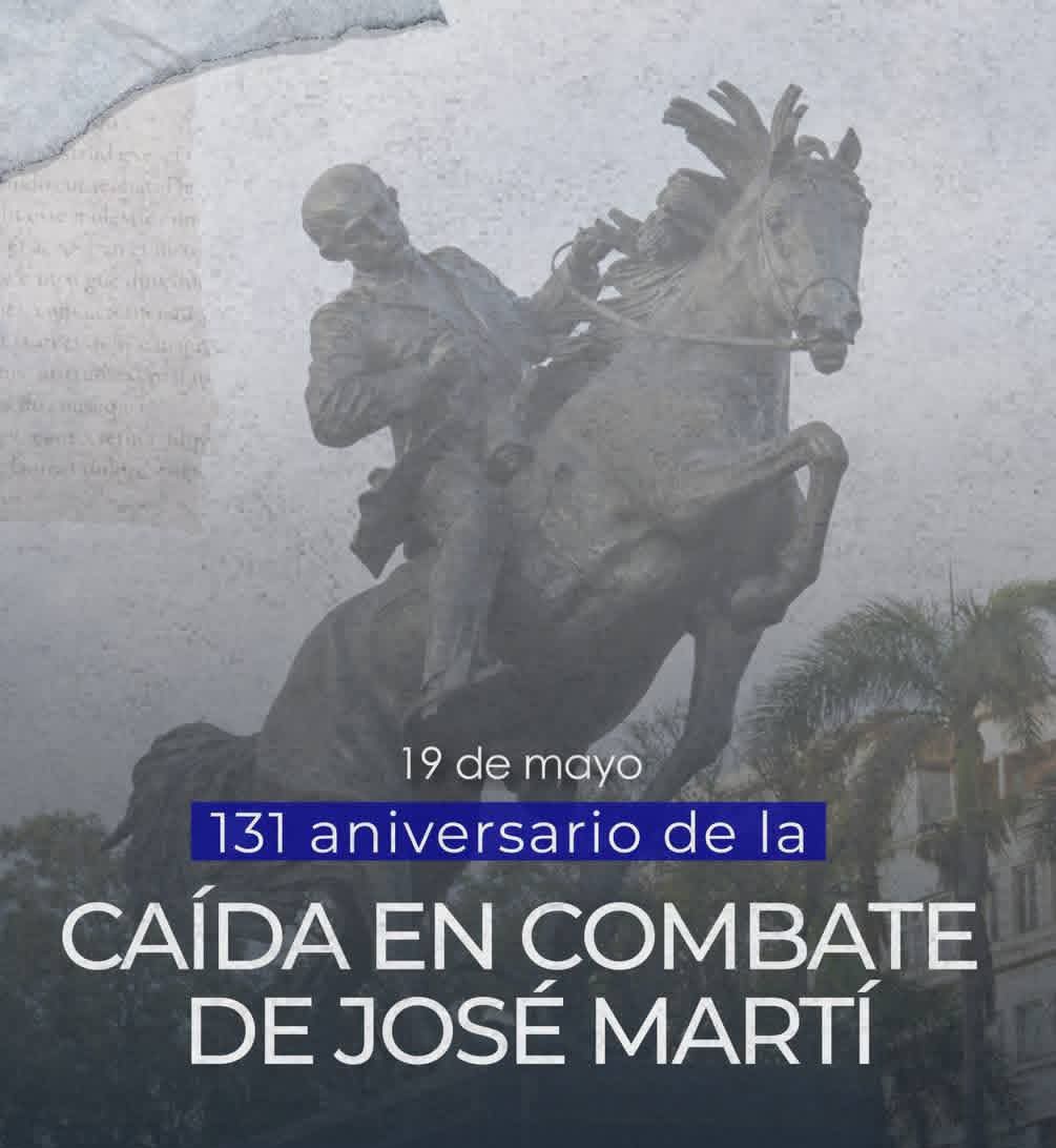 ucmvccu's tweet photo. 🇨🇺📖 19 de mayo | Aniversario de la caída en combate de José Martí
El Apóstol nos enseñó: “La Patria es Humanidad”.
Su pensamiento y ejemplo guían a Cuba hoy y siempre.

🕊️ Honrarlo es vivir en el deber.

#CubaViveEnSuHistoria https://t.co/iq0i1TV53d
