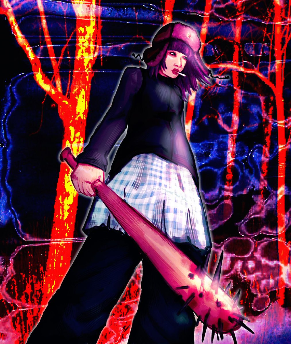 akulotls's tweet photo. I wanna play misery sooo bad rn, but I’m stuck in university, learning about how everything that went wrong in my life is actually my parents fault 🌞🌸
God I love studying pedagogy 

Here is some self insert art with my in game fit 🔥 https://t.co/h7XxfOYNnV